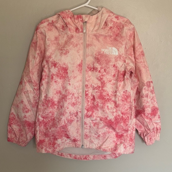 The North Face Pink Patterned Windbreaker size XXS girls  (5) raincoat - Picture 1 of 7